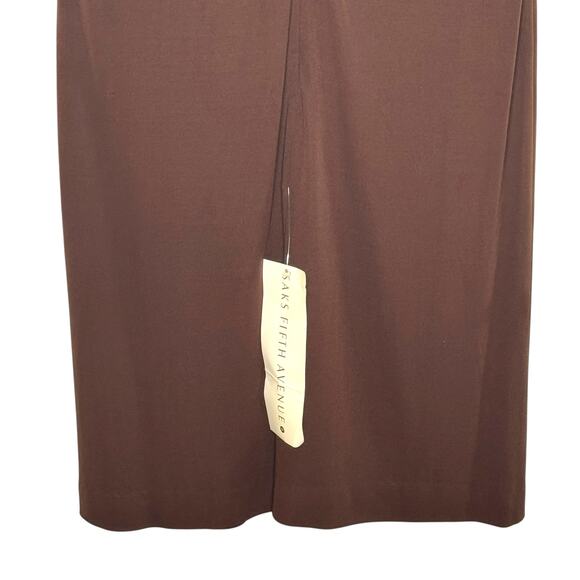 Kay Unger Size 14 Chocolate Brown Beaded Sleeveless Shift Dress - Picture 7 of 10